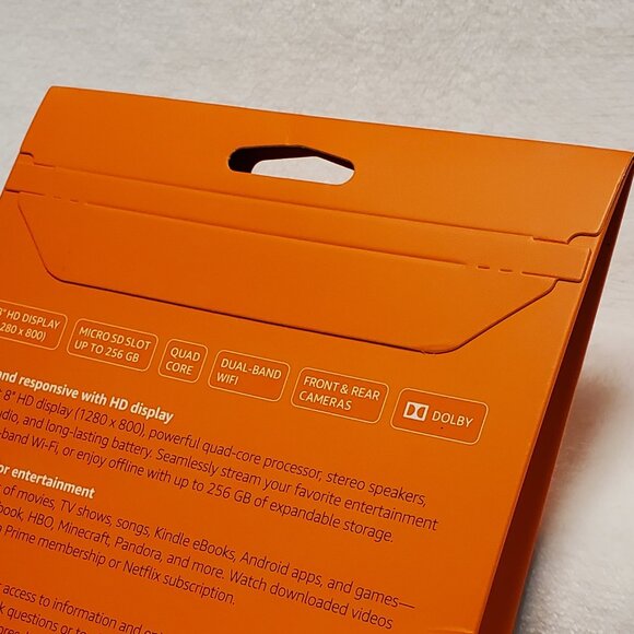 NIB-Factory Sealed Amazon Fire HD 8 w/Alexa (7th Generation) 16GB Color Black - Picture 12 of 12